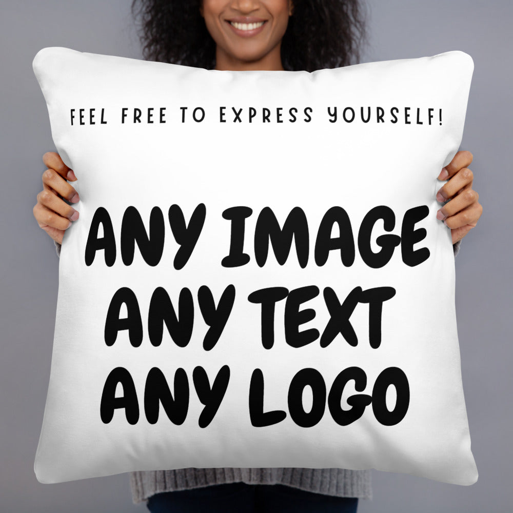 Personalise It | Pillow | Add Your Own Text, Image, Custom Logo | Basic Pillow