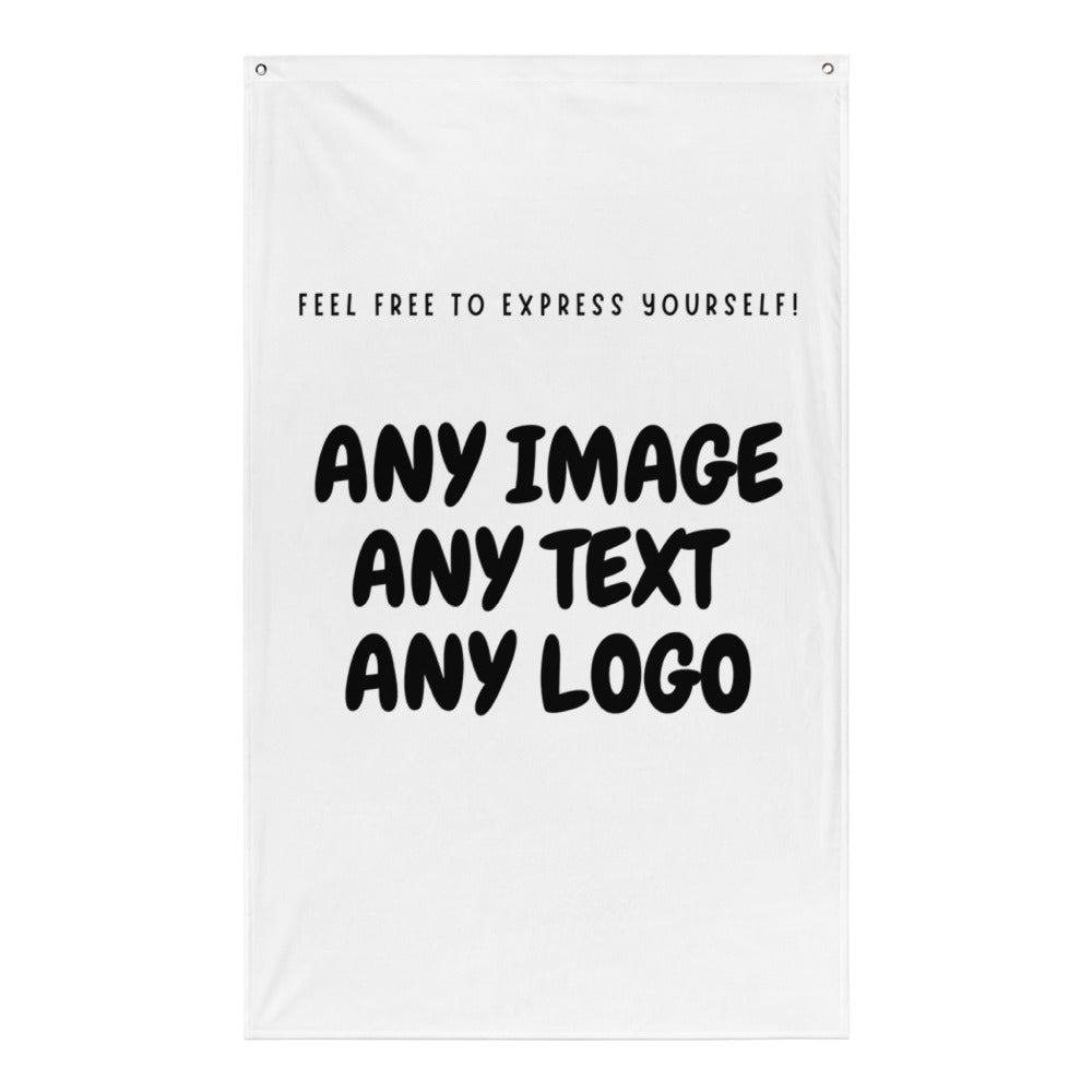 Personalise It | Flag | Add Your Own Text, Image, Custom Logo | Custom Design Your Flag