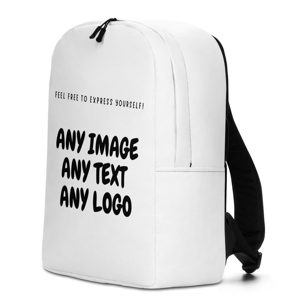 Personalise It | Backpack | Add Your Own Text, Image, Custom Logo | Custom Design Your Minimalist Backpack
