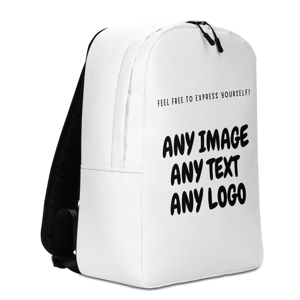 Personalise It | Backpack | Add Your Own Text, Image, Custom Logo | Custom Design Your Minimalist Backpack