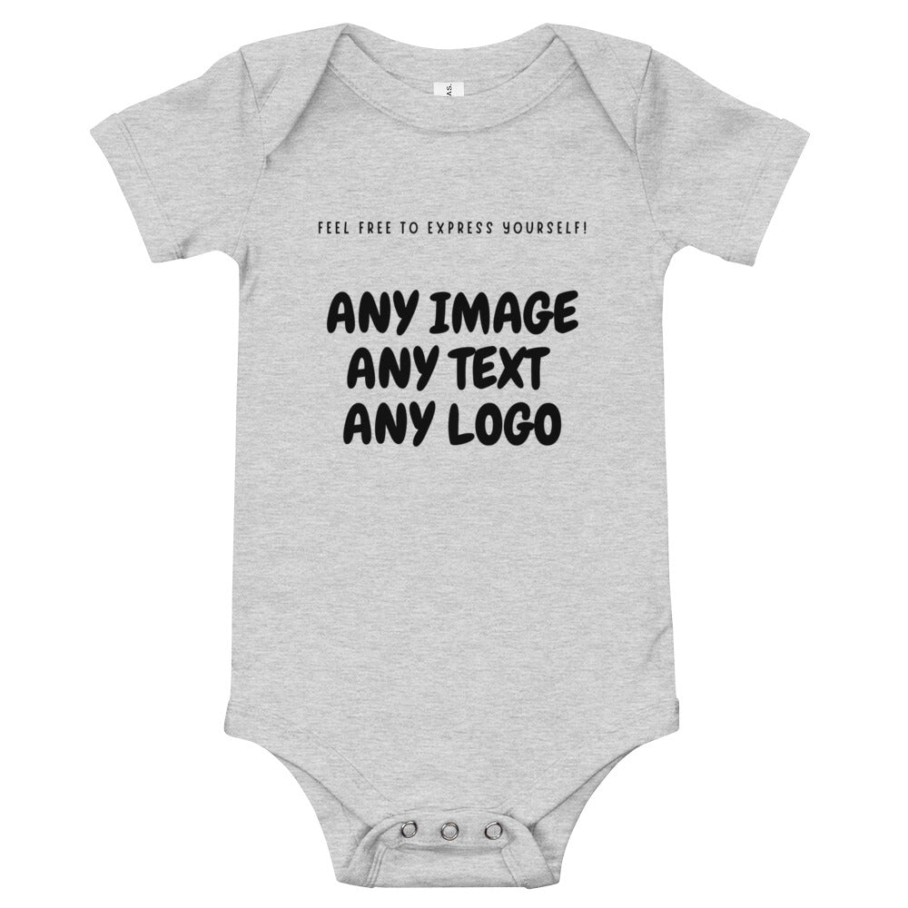 Personalise It | Baby Onesie | Add Your Own Text, Image | Custom Design Your Cute Baby Onesie | Short Sleeve One Piece