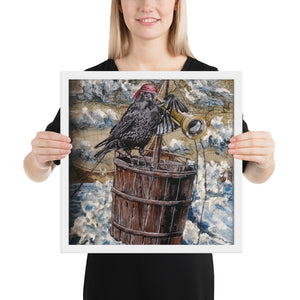 Crow's Nest | Framed Poster | Handmade Artwork