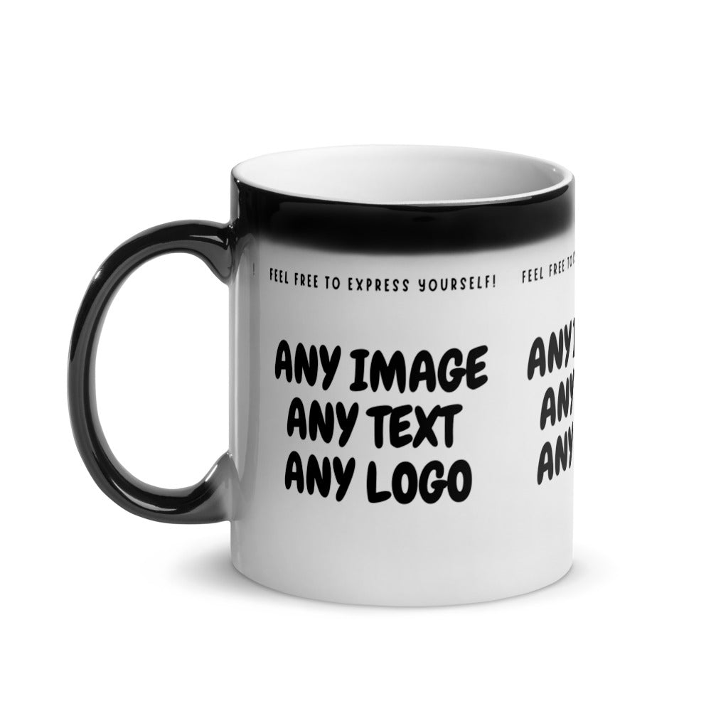 Personalise It | Glossy Magic Mug | Add Your Own Text, Image | Custom Design Your Glossy Magic Mug