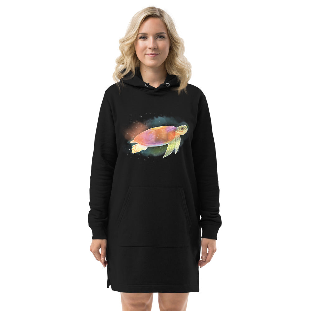 Rainbow Sea Turtle Hoodie Dress
