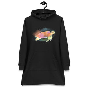 Rainbow Sea Turtle Hoodie Dress