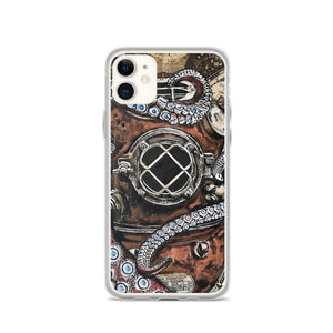 Octo-Helmet | iPhone Case | Handmade Artwork