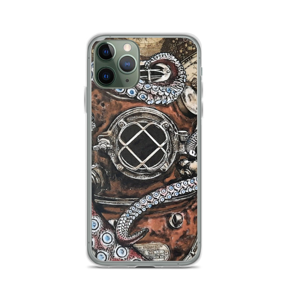 Octo-Helmet | iPhone Case | Handmade Artwork