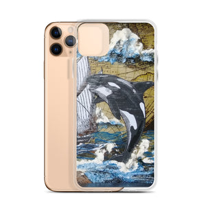 Orca & Schooner | iPhone Case | Handmade Artwork