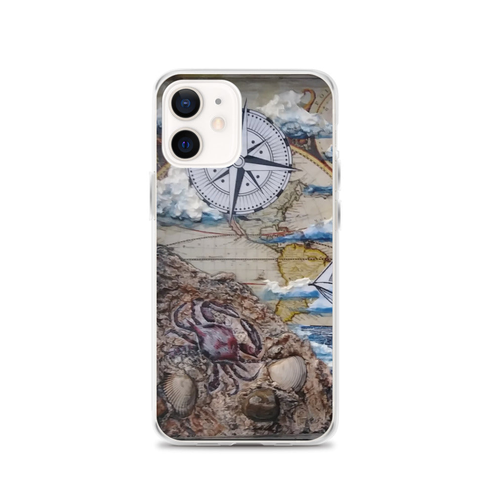 Crab & Compass | iPhone Case | Handmade Artwork