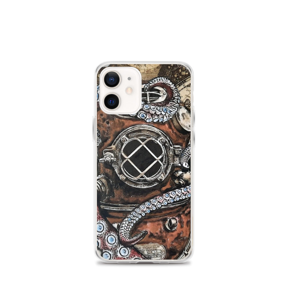 Octo-Helmet | iPhone Case | Handmade Artwork