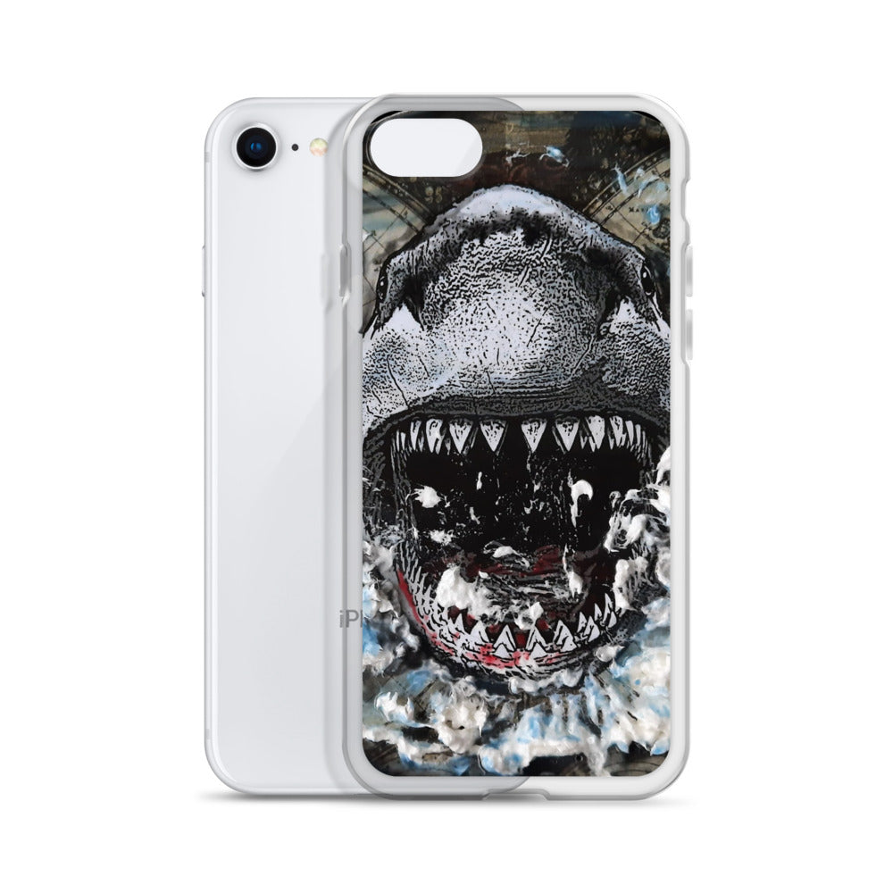 Shark Attack | iPhone Case | Handmade Artwork