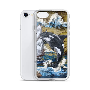 Orca & Schooner | iPhone Case | Handmade Artwork