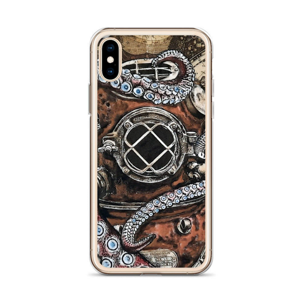 Octo-Helmet | iPhone Case | Handmade Artwork