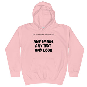 Personalise It | Kid's Hoodie | Add Your Own Text, Image | Custom Design Your Hoodie