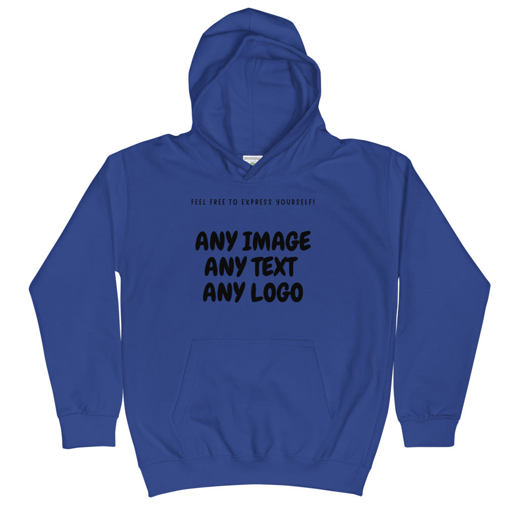Personalise It | Kid's Hoodie | Add Your Own Text, Image | Custom Design Your Hoodie