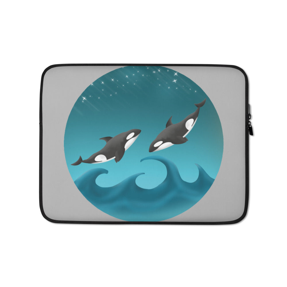 Flying Orcas Laptop Sleeve
