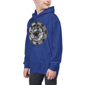 Shark Attack | Kids Unisex Hoodie | Handmade Artwork