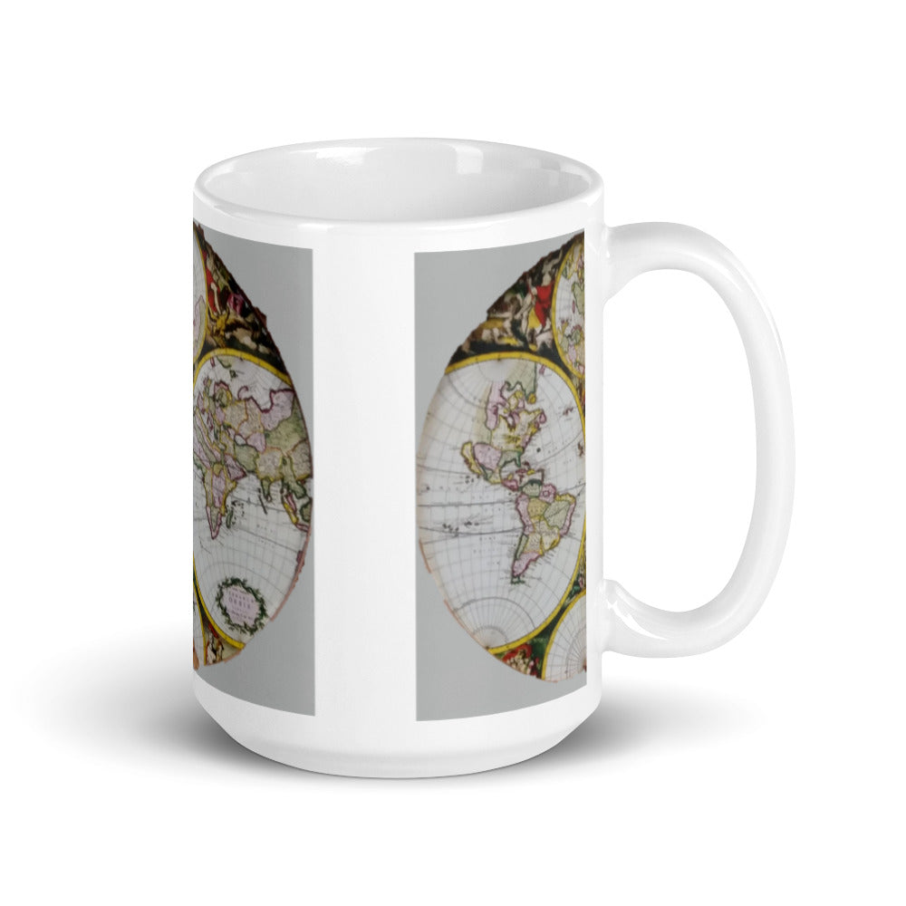 World Map | Mug | Handmade Artwork