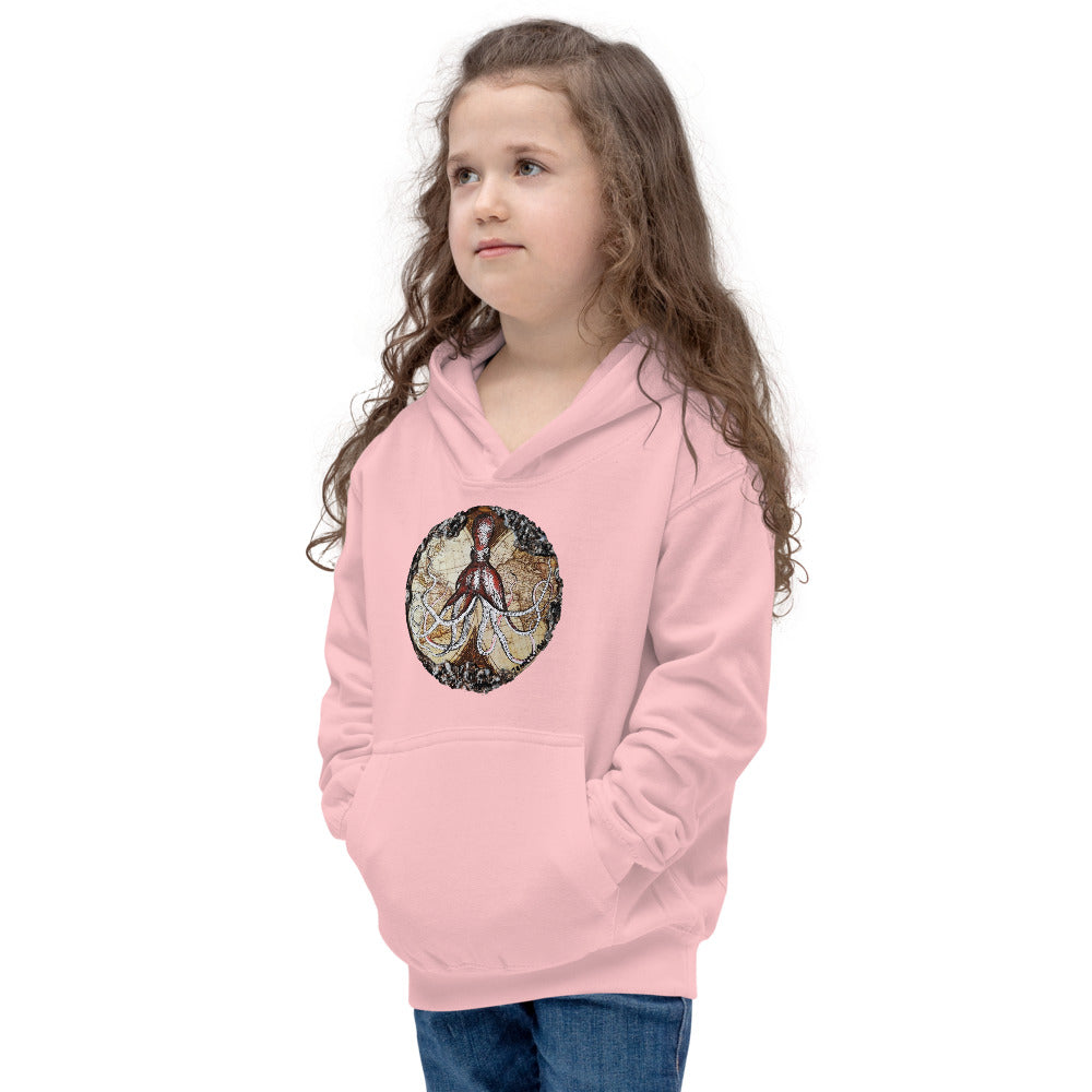 Kraken | Kids Unisex Hoodie | Handmade Artwork