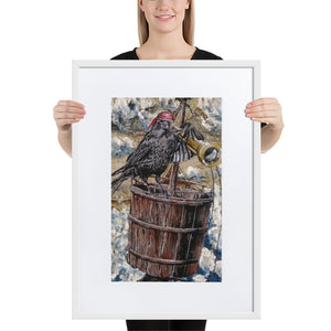 Crow's Nest | Matte Framed Poster | Handmade Artwork