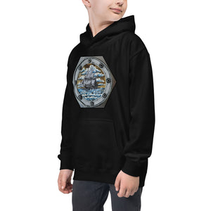 Brigantine | Kids Unisex Hoodie | Handmade Artwork