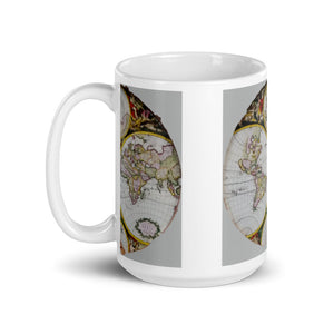 World Map | Mug | Handmade Artwork