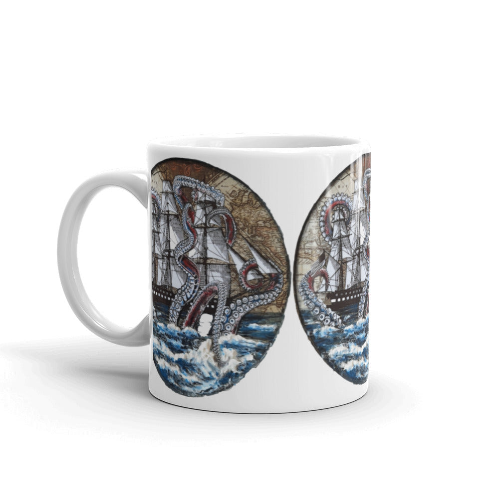Mighty Kraken | Mug | Handmade Artwork