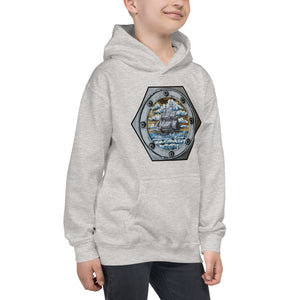 Brigantine | Kids Unisex Hoodie | Handmade Artwork