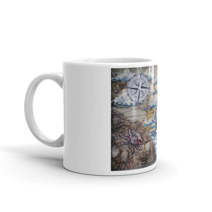 Crab & Brig | Mug | Handmade Artwork