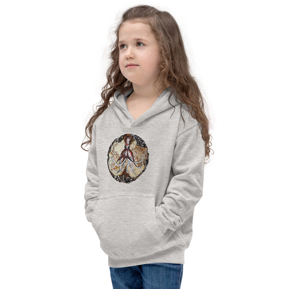 Kraken | Kids Unisex Hoodie | Handmade Artwork