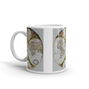 World Map | Mug | Handmade Artwork