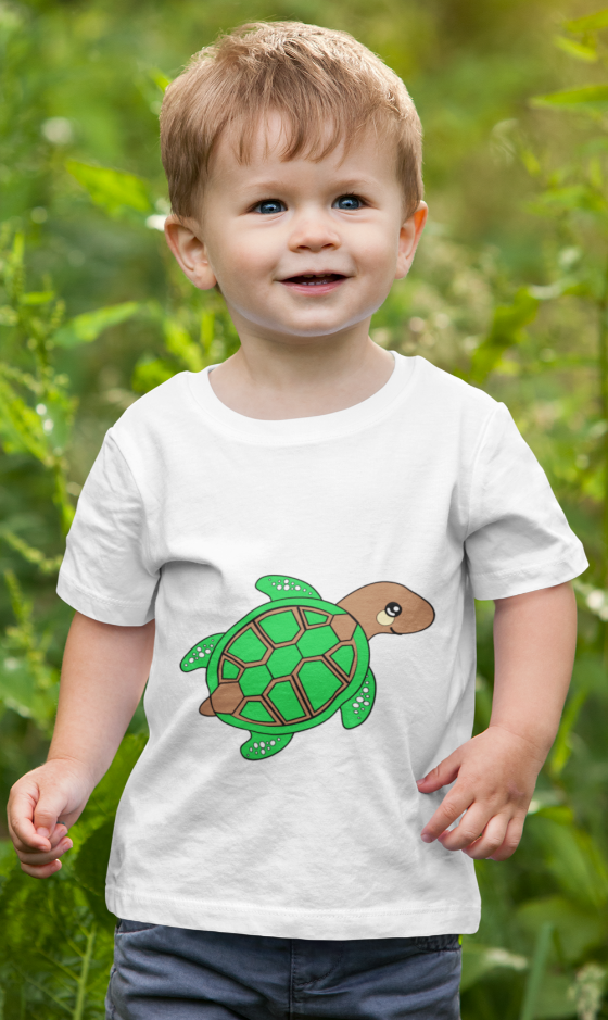 Oscar Sea Turtle Toddler Short Sleeve Tee