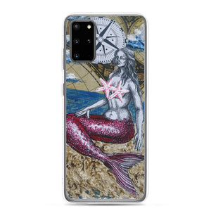 Mermaid & Compass | Samsung Case | Handmade Artwork