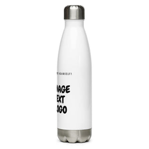 Personalise It | Water Bottle | Add Your Own Text, Image, Custom Logo | Custom Design Your Stainless Steel Water Bottle