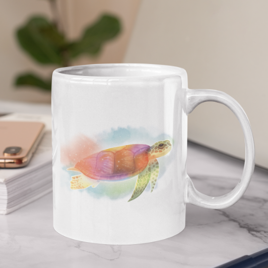 Rainbow Sea Turtle Mug