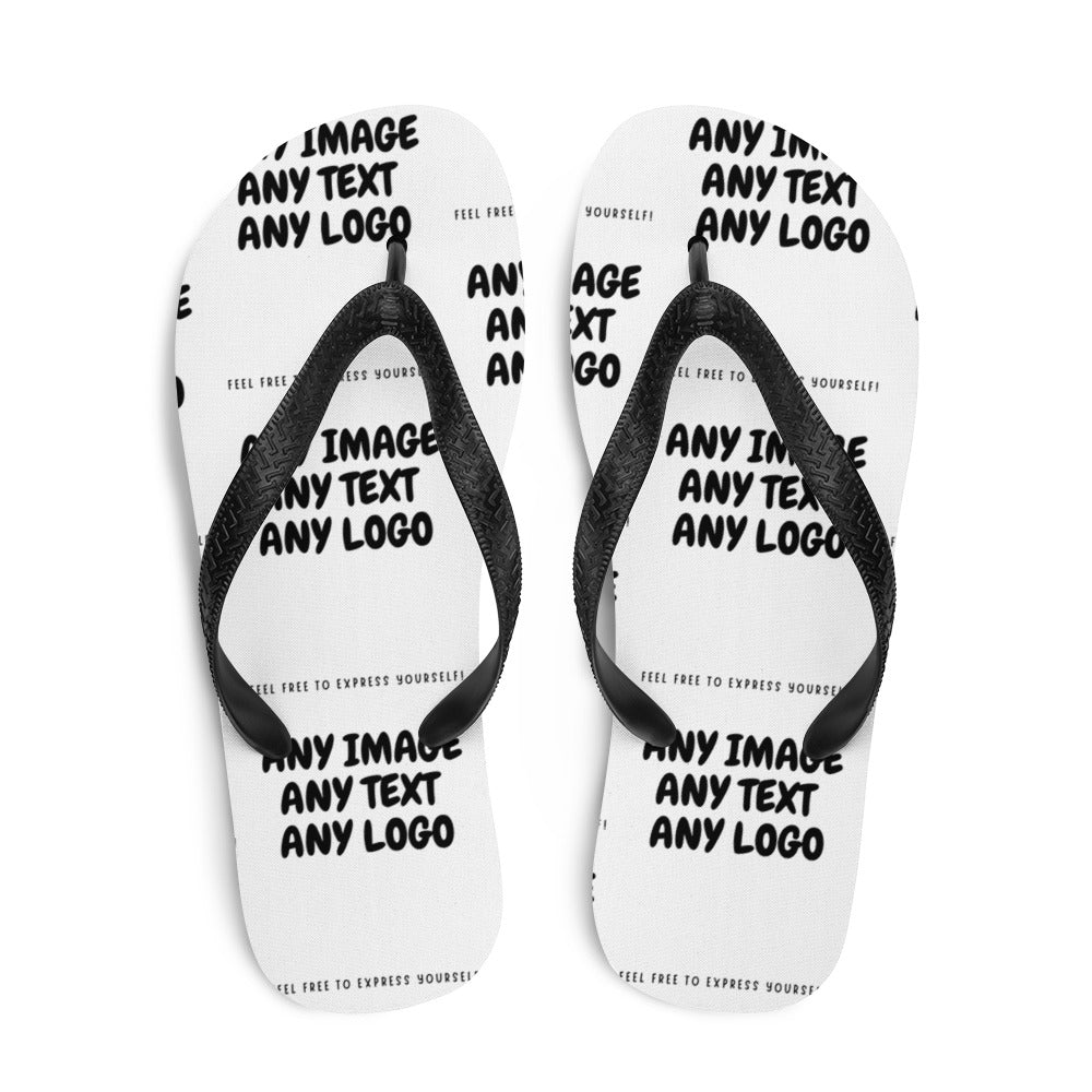 Personalise It | Flip Flops | Add Your Own Text, Image, Custom Logo | Custom Design Your Flip-Flops