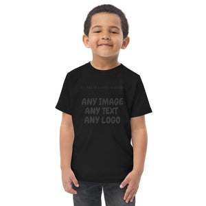 Personalise It | Toddler T-Shirt | Add Your Own Text, Image | Your Idea & Design | Toddler Jersey T-shirt | Short-Sleeve