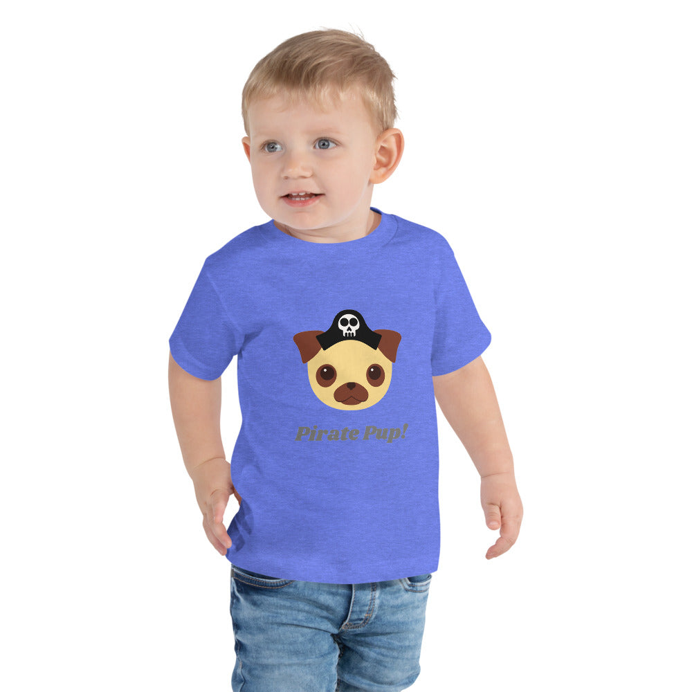 Pirate Pup Toddler Short Sleeve Tee