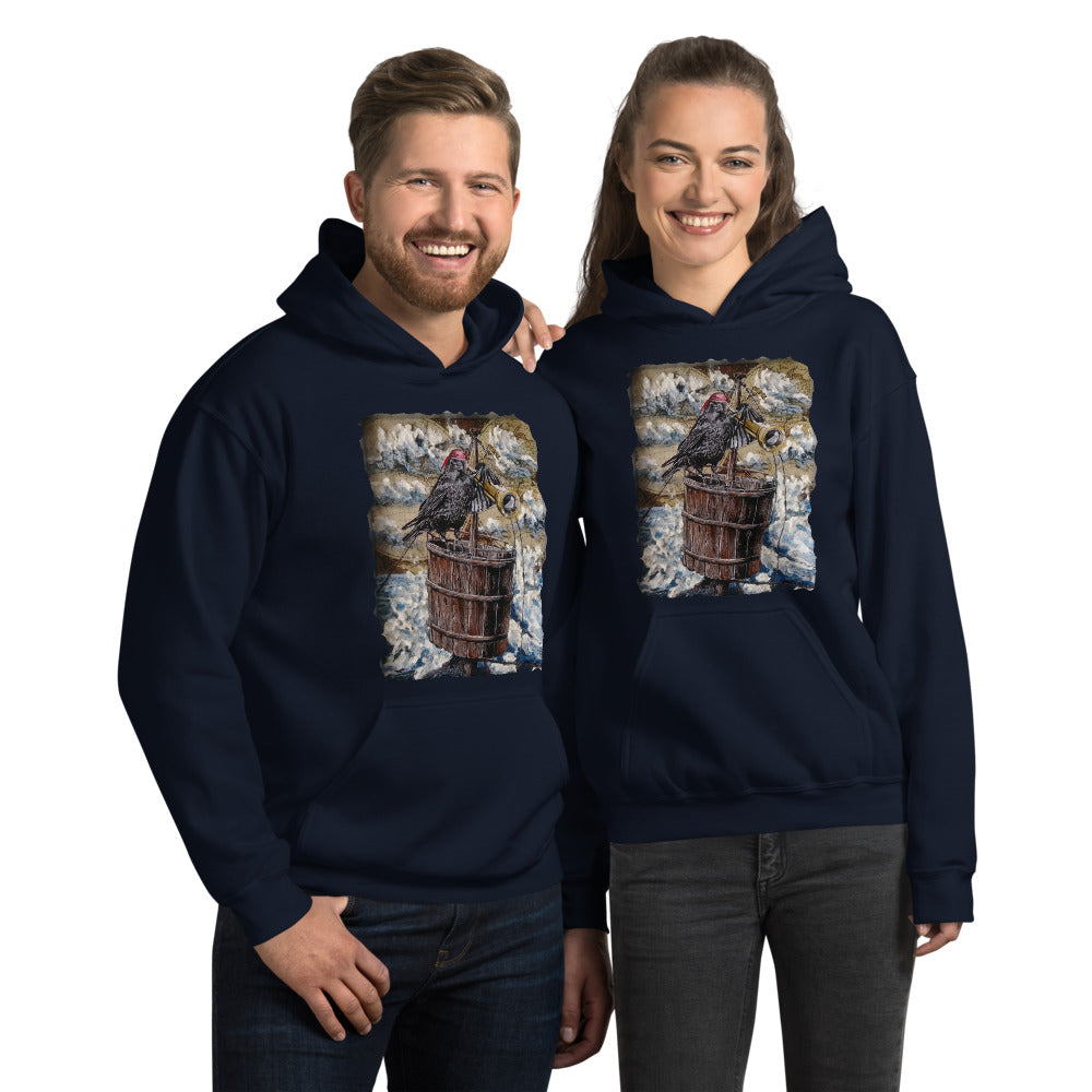 Crow's Nest | Unisex Hoodie | Handmade Artwork