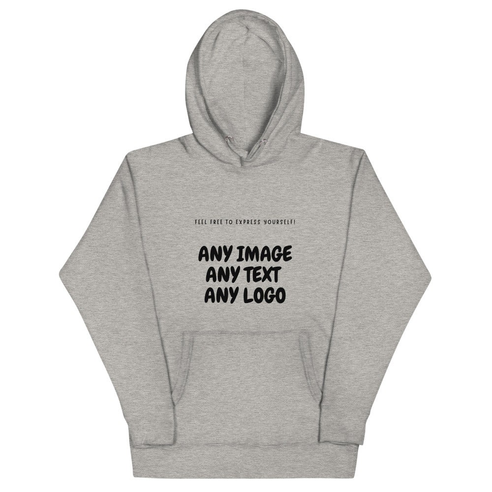 Personalise It | Unisex Hoodie | Add Your Own Text, Image | Custom Logo, Design