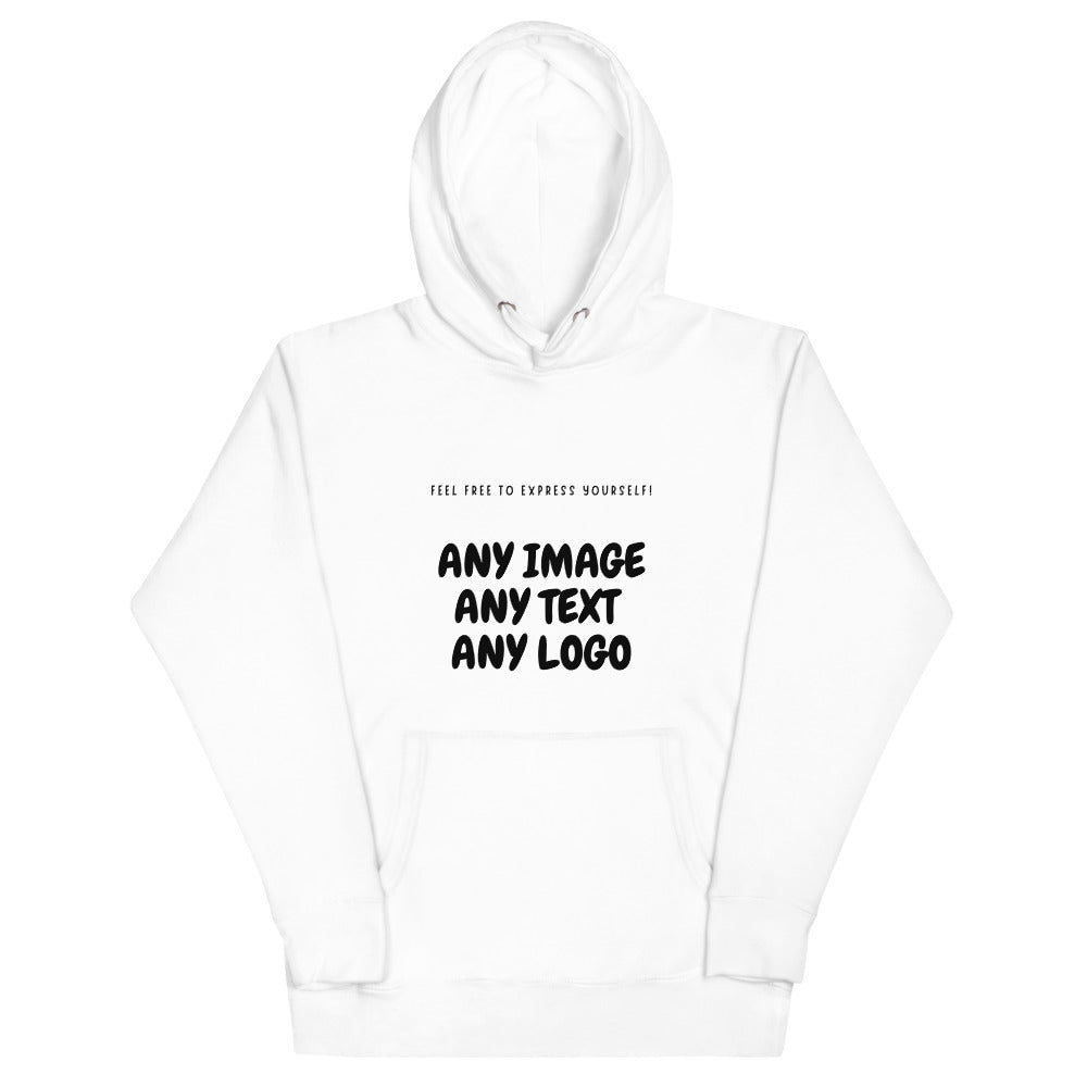 Personalise It | Unisex Hoodie | Add Your Own Text, Image | Custom Logo, Design