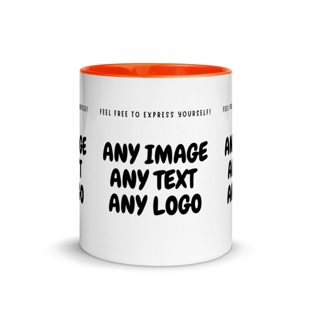 Personalise It | Mug with Colour Inside | Add Your Own Text, Image, Custom Logo | Custom Design Your Mug with Colour Inside