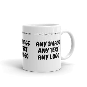 Personalise It | Glossy Mug | Add Your Own Text, Image, Custom Logo | Custom Design Your White Glossy Mug