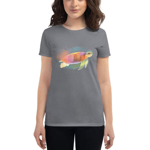 Rainbow Sea Turtle Women's T-shirt